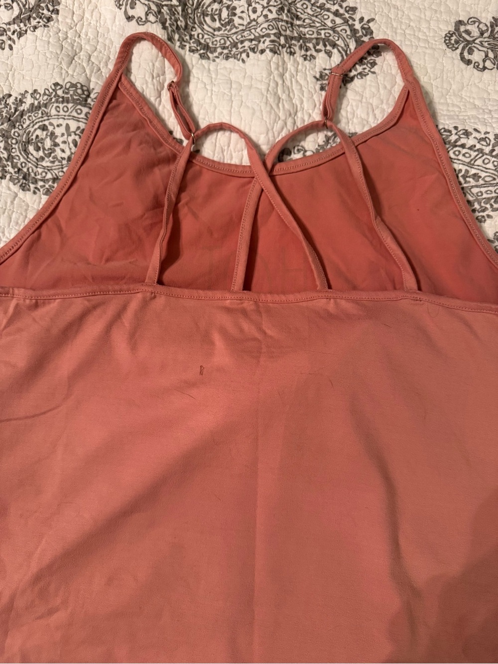 Rae Dunn Coral Tank Top with "HOT MESS." Graphic - Picture 3 of 4